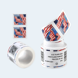 2022 U.S. Flags Forever Stamps: Self-Adhesive Roll for First-Class Mail - Image 2