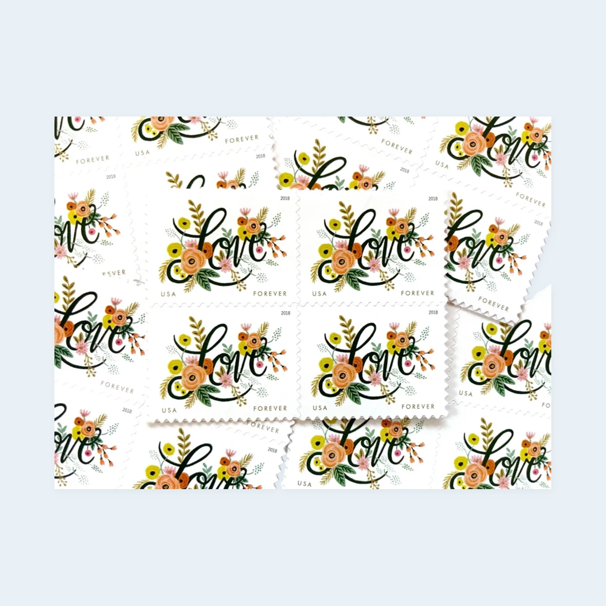 2018 Love Flourishes Forever Stamps: Self-Adhesive Sheets for First-Class Mail - Image 3