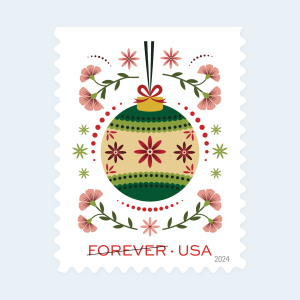 2024 Holiday Joy Forever Stamps: Self-Adhesive Booklet for First-Class Mail - Image 2