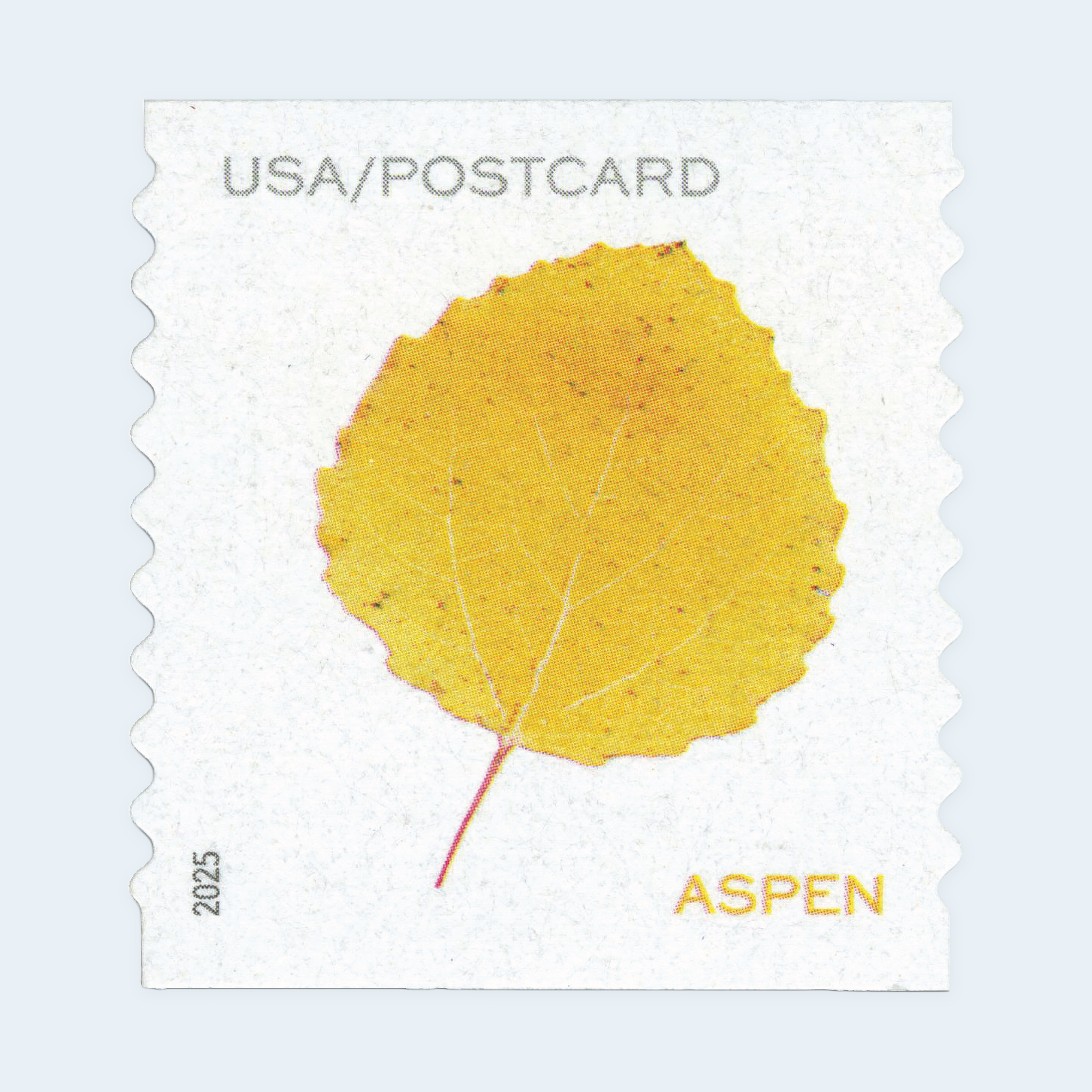 2025 Vibrant Leaves Postcard Stamps: Self-Adhesive Roll for Domestic Postcards - Image 3