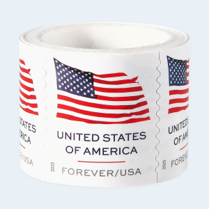 2025 U.S. Flag Forever Stamps: Self-Adhesive Roll for First-Class Mail