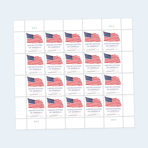 2025 U.S. Flag Forever Stamps: Self-Adhesive Sheet for First-Class Mail - Image 3