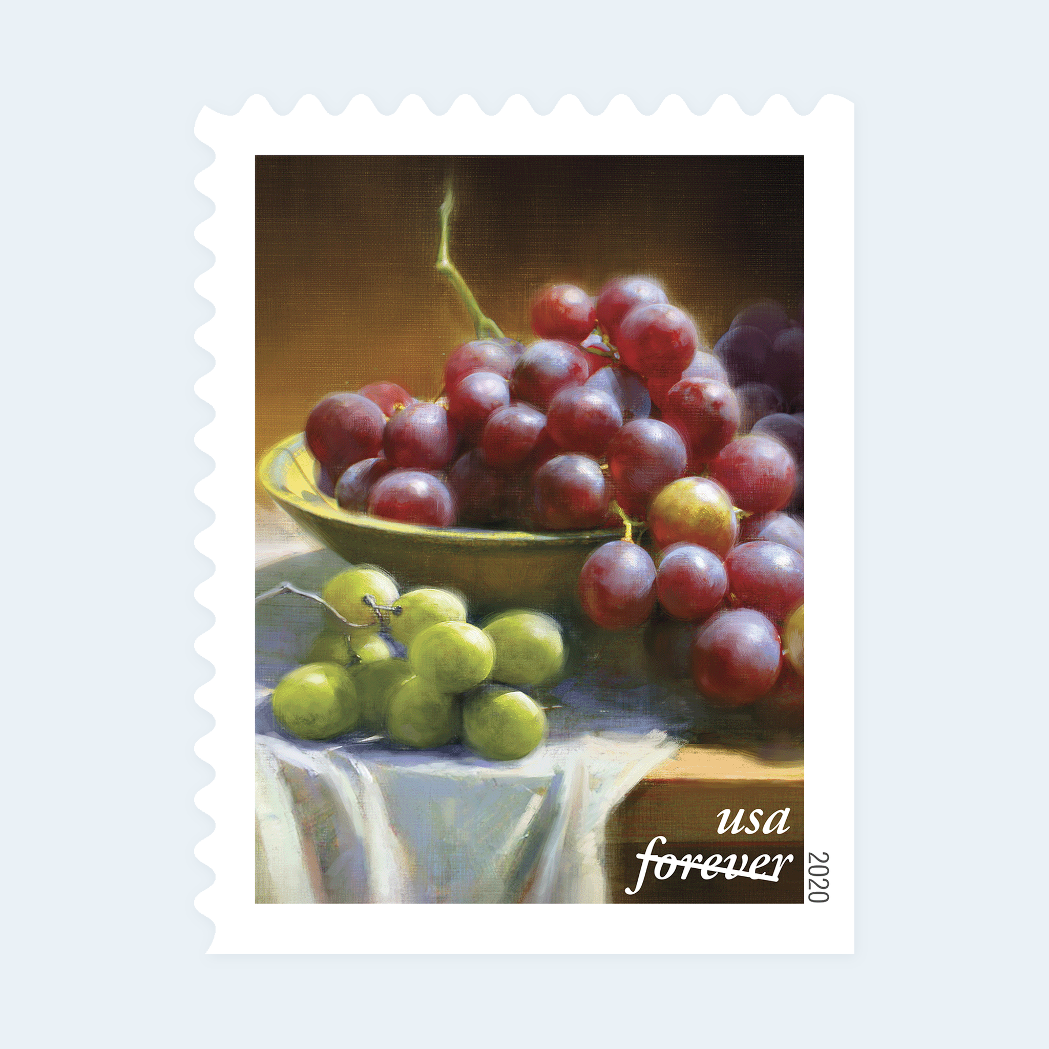 2020 Fruits and Vegetables Forever Stamps: Self-Adhesive Booklet for First-Class Mail - Image 3