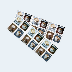 2021 Espresso Drinks Forever Stamps: Self-Adhesive Booklet for First-Class Mail