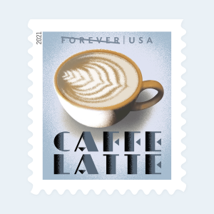 2021 Espresso Drinks Forever Stamps: Self-Adhesive Booklet for First-Class Mail - Image 2