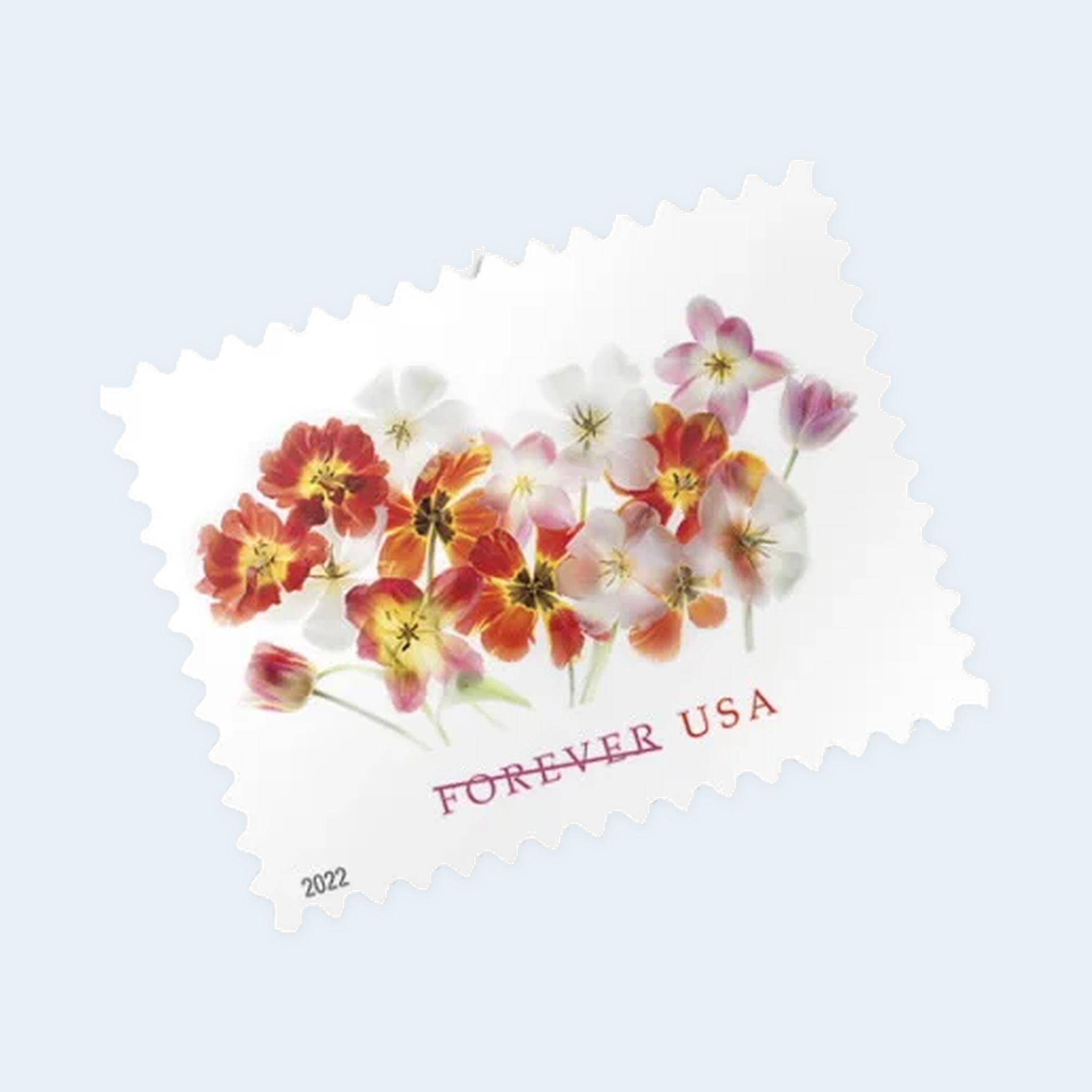 2022 Tulips Forever Stamps: Self-Adhesive Sheets for First-Class Mail - Image 3