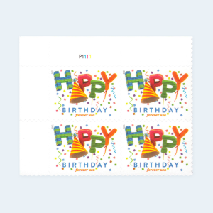2021 Happy Birthday Forever Stamps: Self-Adhesive Sheet for First-Class Mail - Image 3
