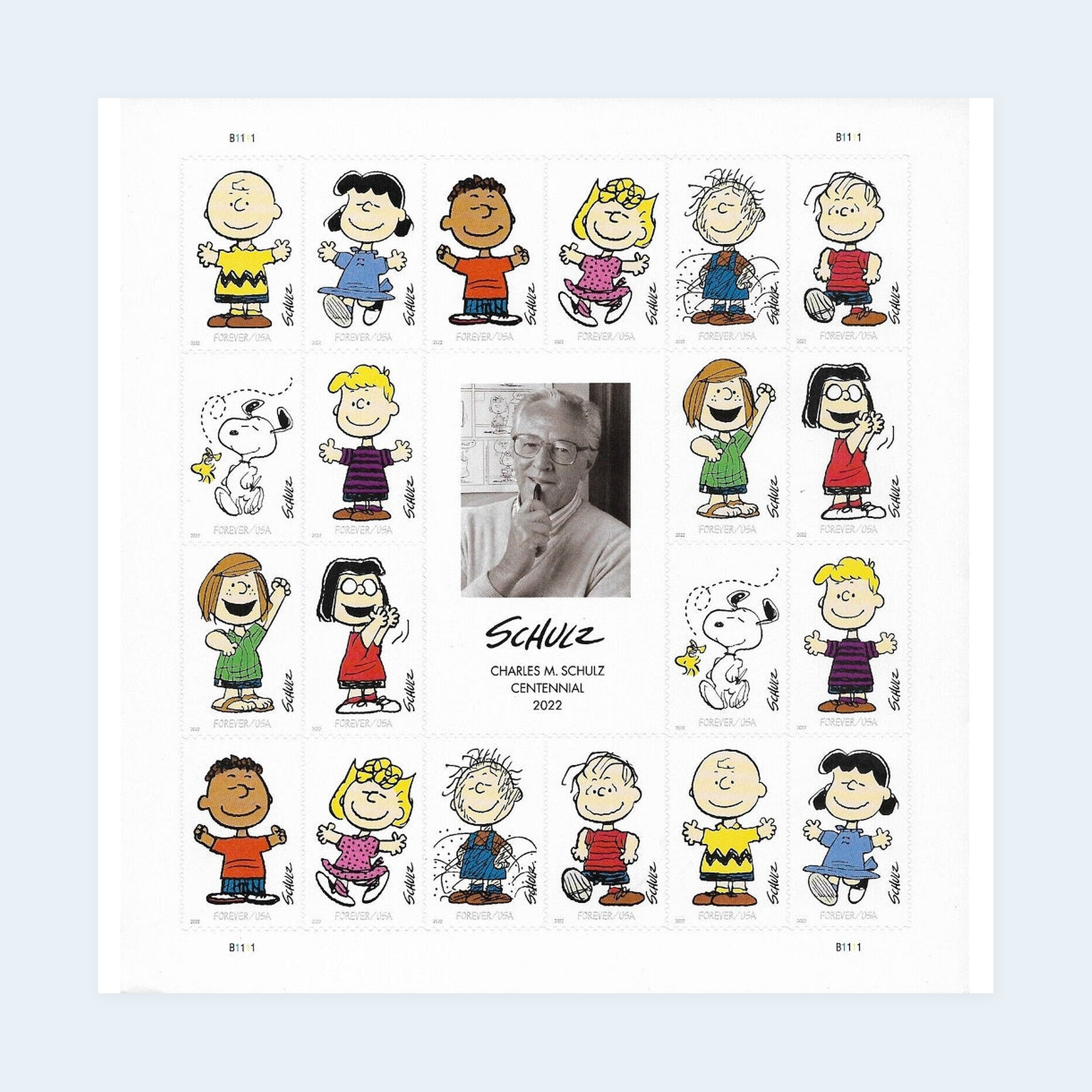 2022 Charles M. Schulz (Peanuts) Forever Stamps: Self-Adhesive Sheet for First-Class Mail