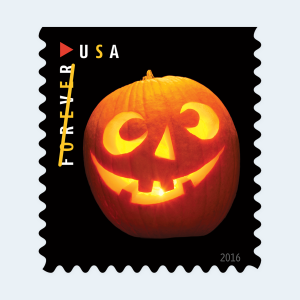 2016 Jack-o'-lanterns Forever Stamps: Self-Adhesive Booklet for First-Class Mail - Image 3