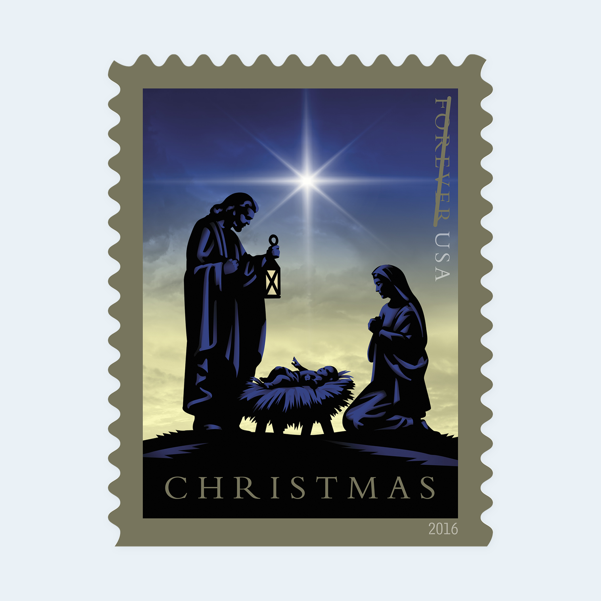 2016 Nativity Forever Stamps: Self-Adhesive Booklet for First-Class Mail - Image 3