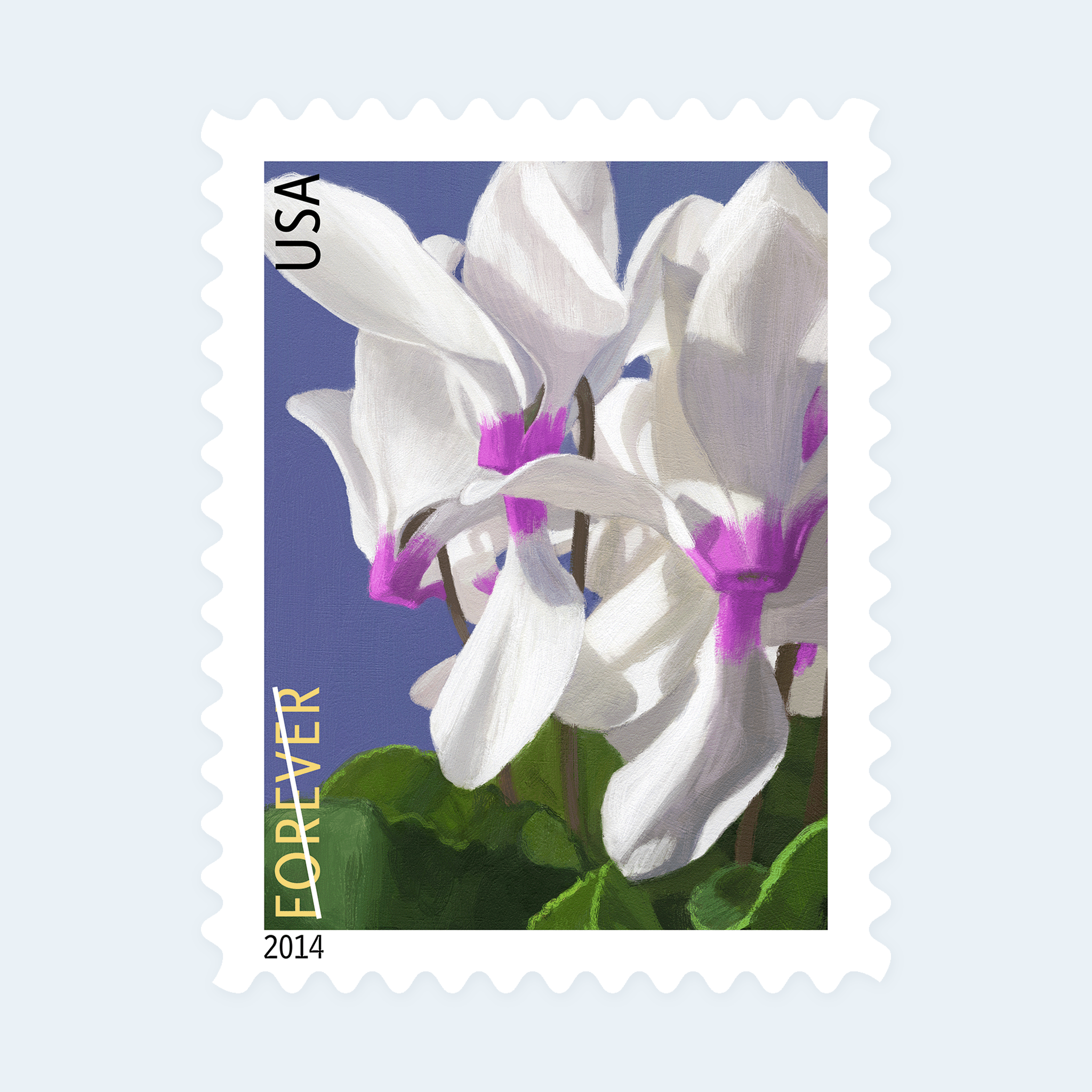 2014 Winter Flowers Forever Stamps: Self-Adhesive Booklets for First-Class Mail - Image 4
