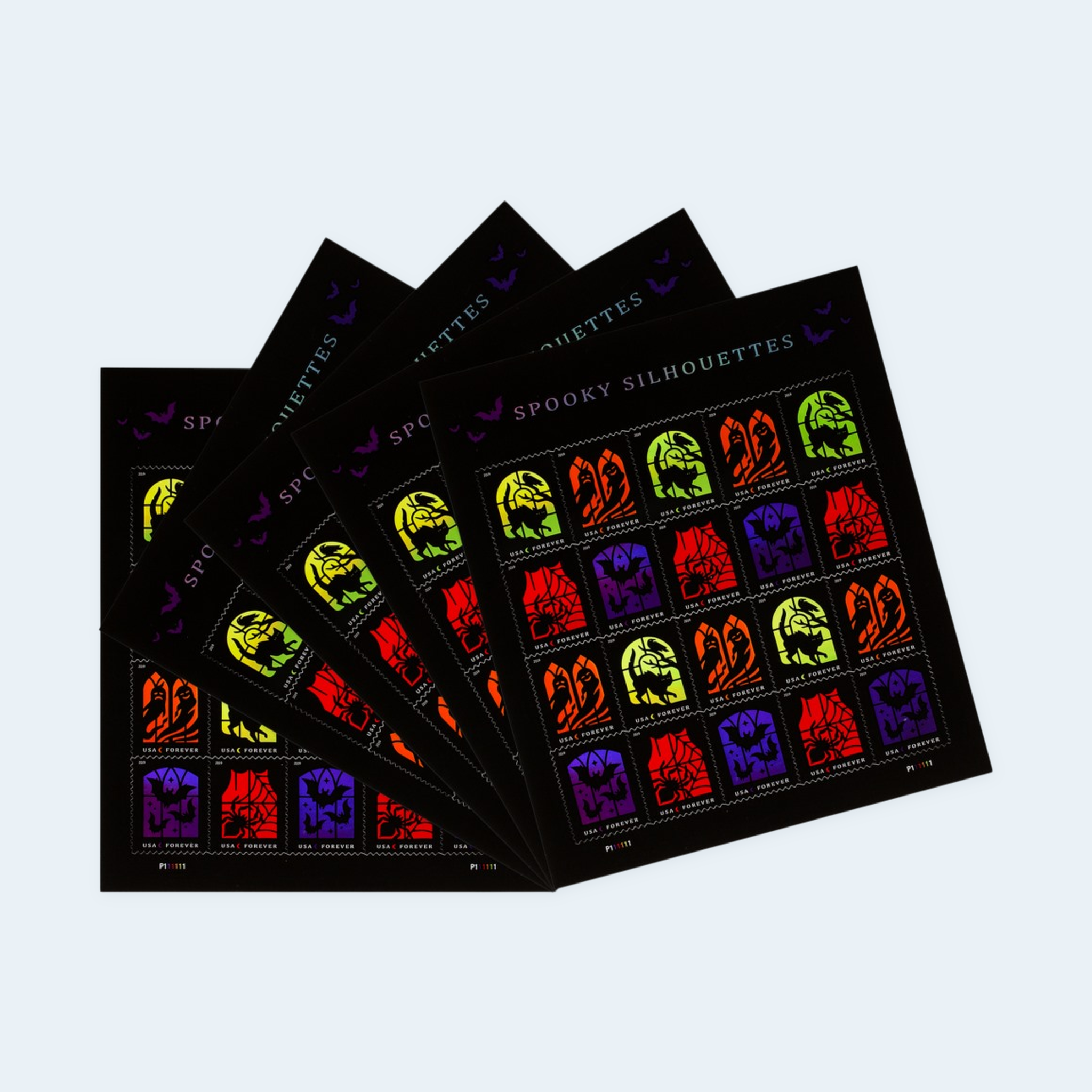 2019 Spooky Silhouettes Forever Stamps: Self-Adhesive Sheet for First-Class Mail - Image 4