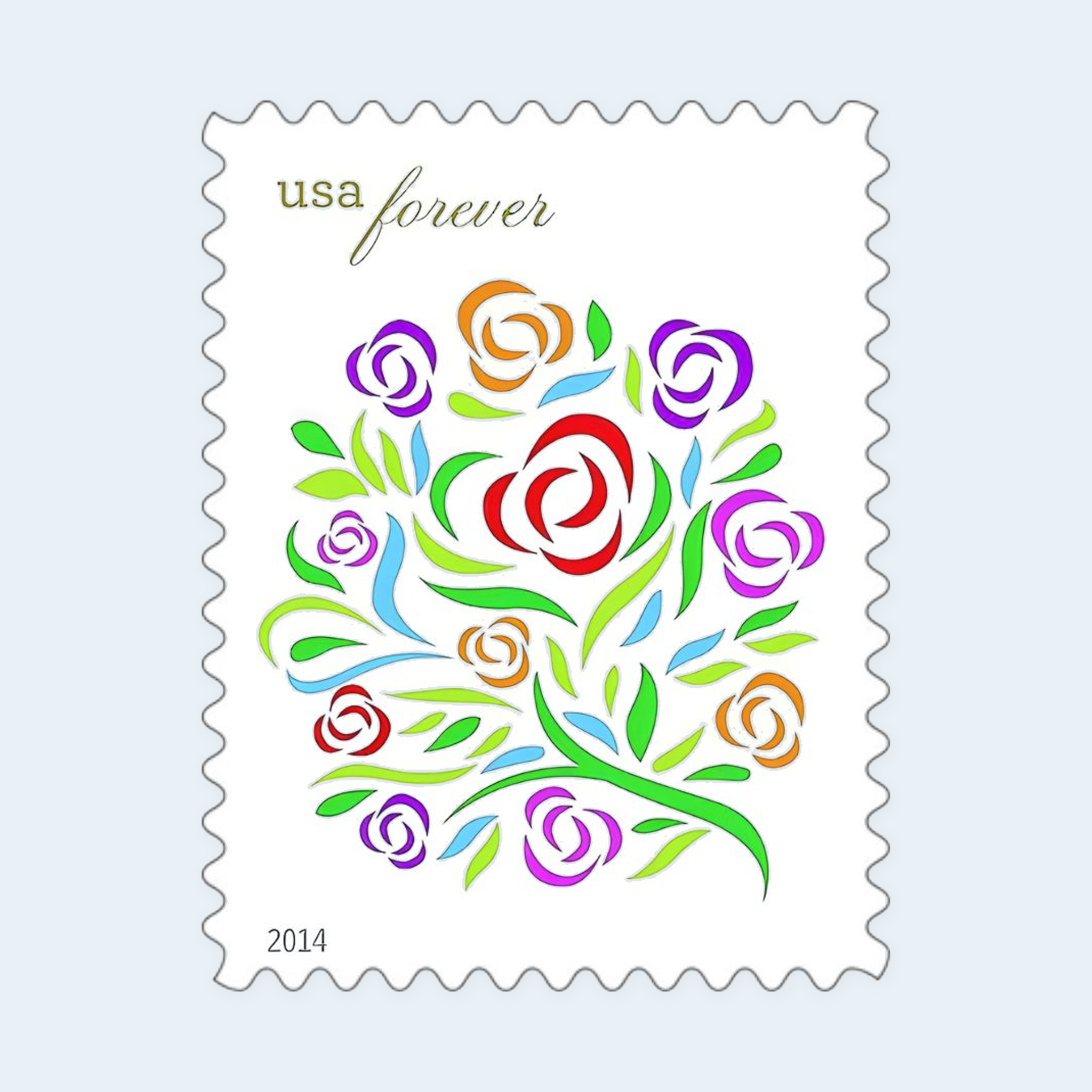 2014 Where Dreams Blossom Forever Stamps: Self-Adhesive Sheets for First-Class Mail - Image 2