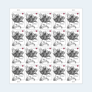 2015 Vintage Tulip Two-Ounce Stamps: Self-Adhesive Sheets for First-Class Mail