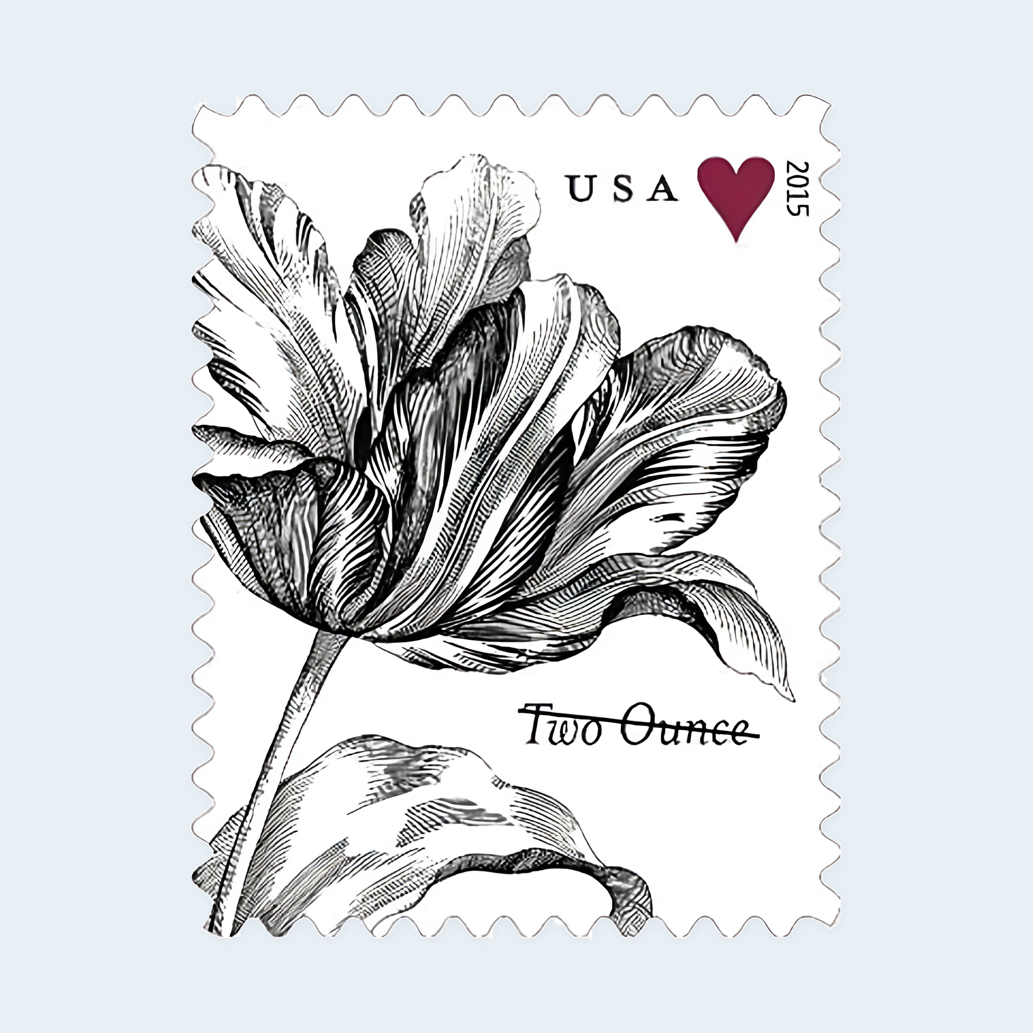 2015 Vintage Tulip Two-Ounce Stamps: Self-Adhesive Sheets for First-Class Mail - Image 2