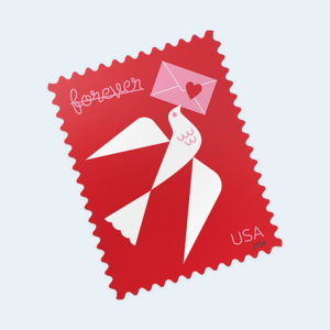 2024 Love Forever Stamps: Self-Adhesive Sheets for First-Class Mail - Image 3