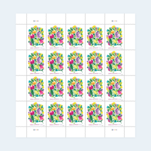 2024 Wedding Blooms Two-Ounce Stamps: Self-Adhesive Sheets for First-Class Mail